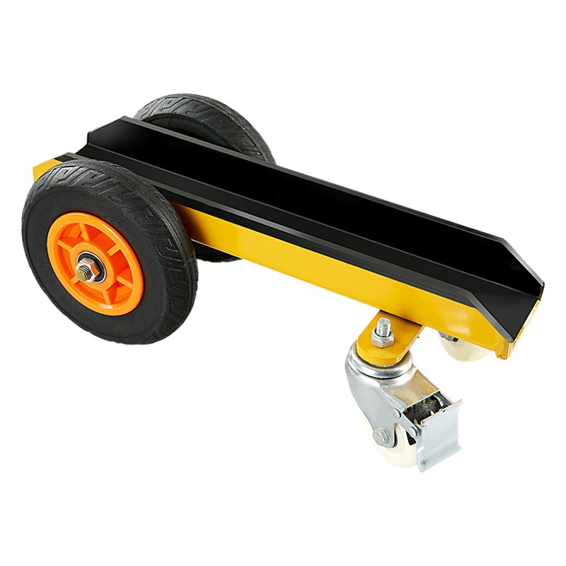 Carro de manejo de mármol de cuatro ruedas camión de carga de canal de servicio pesado de acero caucho sólido herramienta de carro de rueda universal