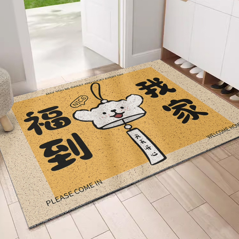 만화 가정을자를 수 있습니다 실크 링 바닥 매트 도어 미끄럼 방지 내마모성 바닥 매트는 홈 매트로자를 수 있습니다 머리에 사용할 수 있습니다