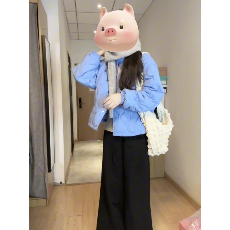 韩系立领菱格棉服女2025冬季新款时尚百搭独特超好看短款棉衣外套