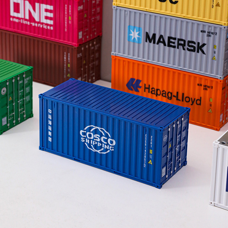 20 pies 1:30 decoración de modelo de contenedor plástico de simulación aniversario regalo de empresa se puede imprimir con texto de patrón