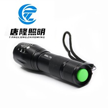 跨境A100伸缩变焦强光手电筒Q5家用户外夜骑夜钓方便携带强光手电