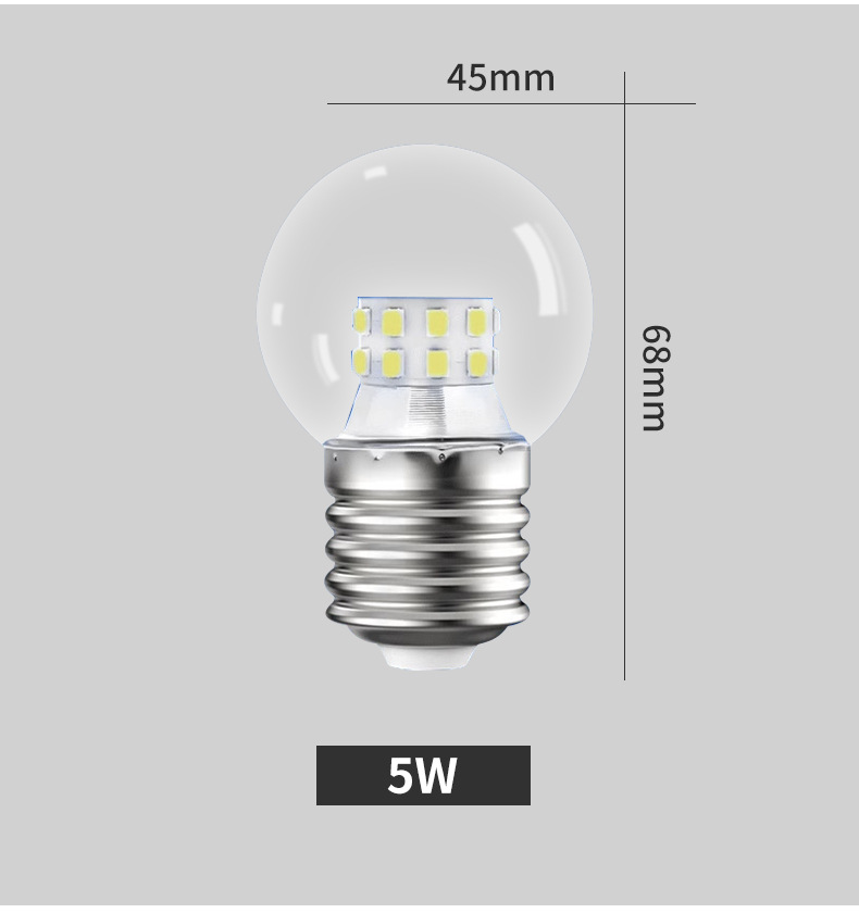 LED düşük voltajlı ampul navigasyon ışığı 3V5V12V24V tek renkli üç renkli kısılabilir mısır ampulü sivri uçlu ampul mum ampulü küre ampul