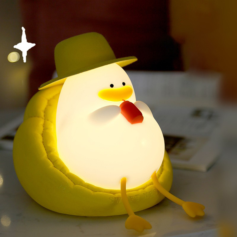 Conejo transfronterizo de silicona lámpara de noche lámpara de dormitorio cabezal de cama para dormir atmósfera de regalo de cumpleaños para niños lámpara de escritorio para dormir