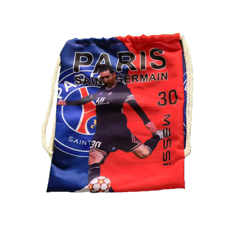 Riyadh C Rodenpele Paris Messimbappe Drawstring Backpack Football Storage Bag Training Equipment