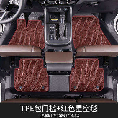 Modelə uyğun ayaqaltı, Floor Mats - i322-26-models-double-layered-floor-mats-door-sill-cover-red-water-ripple-starry-sky-blanket