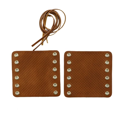 Motorcycle Modification Accessories Retro Motorcycle Handle Cover Full Leather Grip Throttle Handle Cover (Motorcycle Safety Supplies) - brown