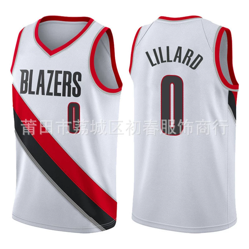 Trail Blazers 0#Лиллард 3#Маккаллум вышитая баскетбольная джерси 00#Антони джерси