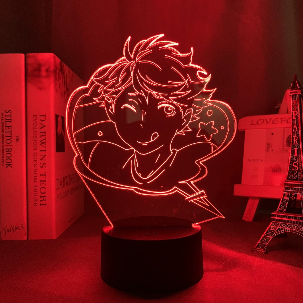 Акриловая ночная LED-лампа с волейболом, минифигура, 3D, подарок на день рождения