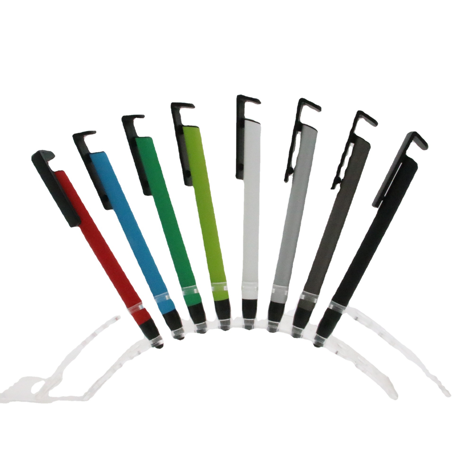 Pegamento de metal pulverización titular del teléfono móvil pluma de regalo láser logo prensa medio aceite bolígrafo multicolor opcional