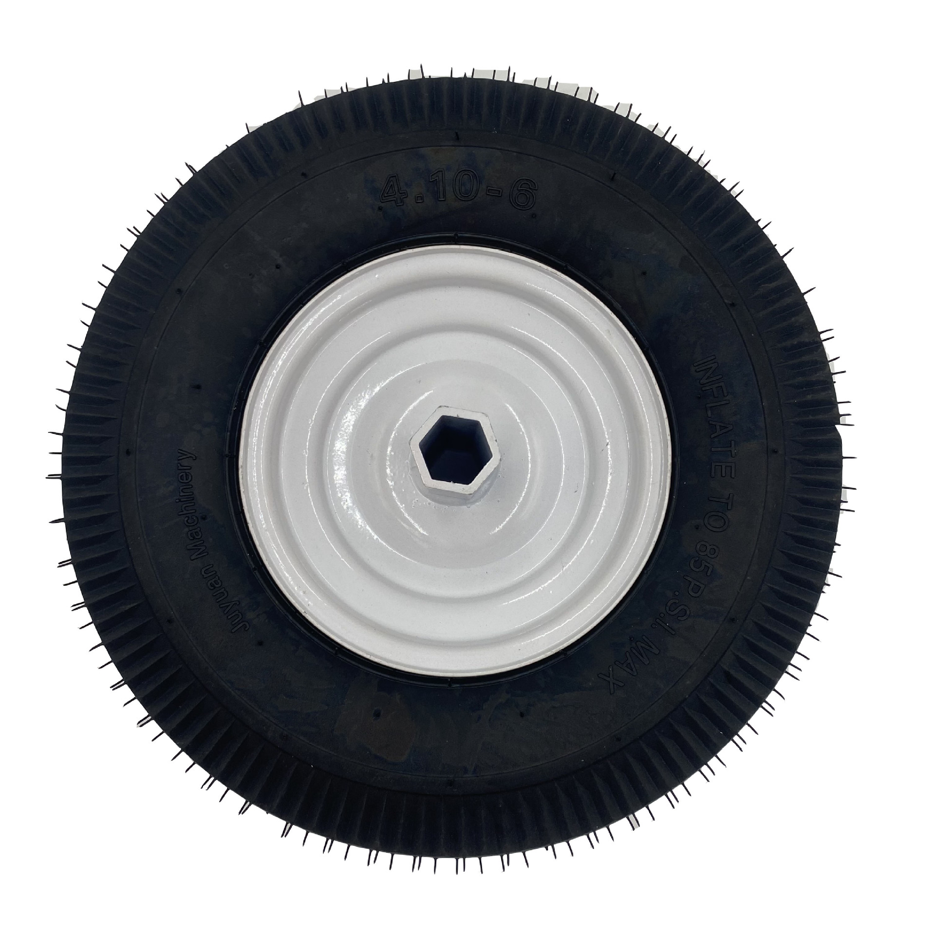 厂家批发定制4.10-6异型真空轮胎无内胎轮毂可定制各种改装车轮子