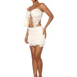 (Трансграничная торговля), кружевной бюстгальтер-топ, сексуальная мини-юбка, юбка, комплект, европейский стиль