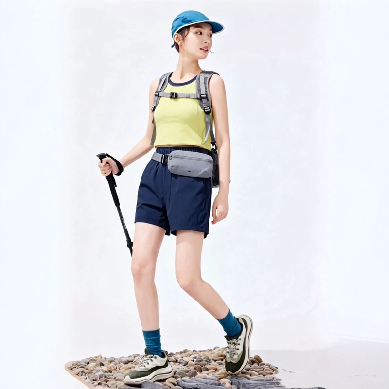 Women's Hiking Shorts, Quick-Drying, Cool-Feeling, Summer High-Elastic Outdoor Running, Sports, Travel, and Casual Shorts