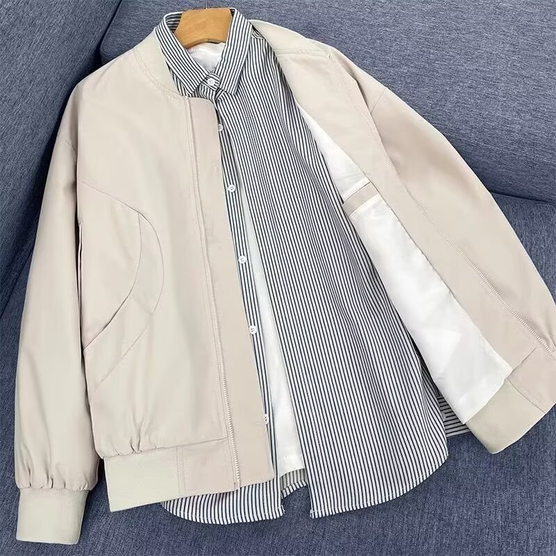 パイロットのジャケットのファッションブランドの工装のごろつきのハンサムでゆったりしたカジュアルジャケットの男性の韓国版の野球服の上着の機関車の服|undefined