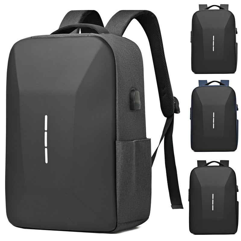 Hard Case backpack men's рюкзак new men's computer bag business backpack anti-theft lock