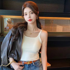 新款韩版简约保暖背心双肩带吊带女士背心秋冬保暖内搭小背心批发