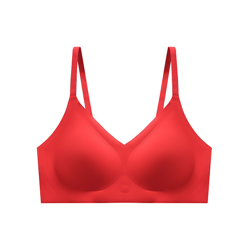 Lucky rojo ropa interior de las mujeres sujetador de alta elástico ligero boda ropa interior nupcial Hongyun traje nuevo