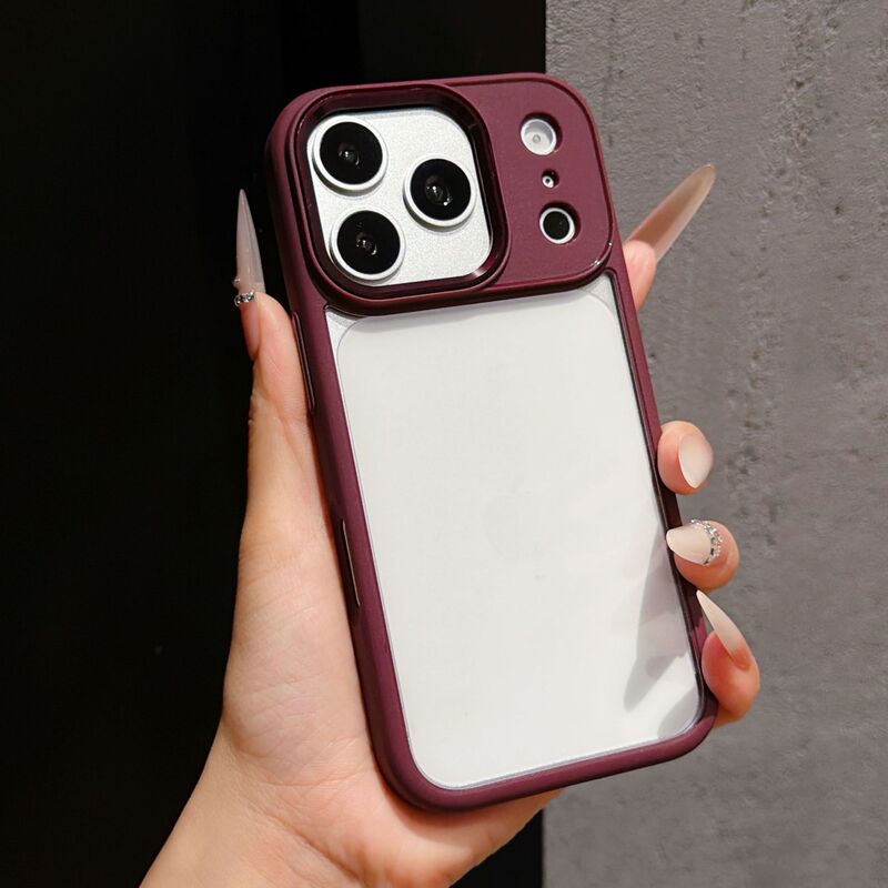 Suitable for iPhone 18 Pro Max phone case, metallic eagle eye transparent anti-drop protective cover for Apple 17, golden shield skin-feel protective case