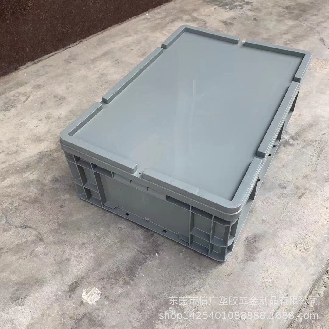 EU4333周转箱欧标汽配箱收纳箱养龟沼泽过滤箱40*30*34无孔养鱼箱
