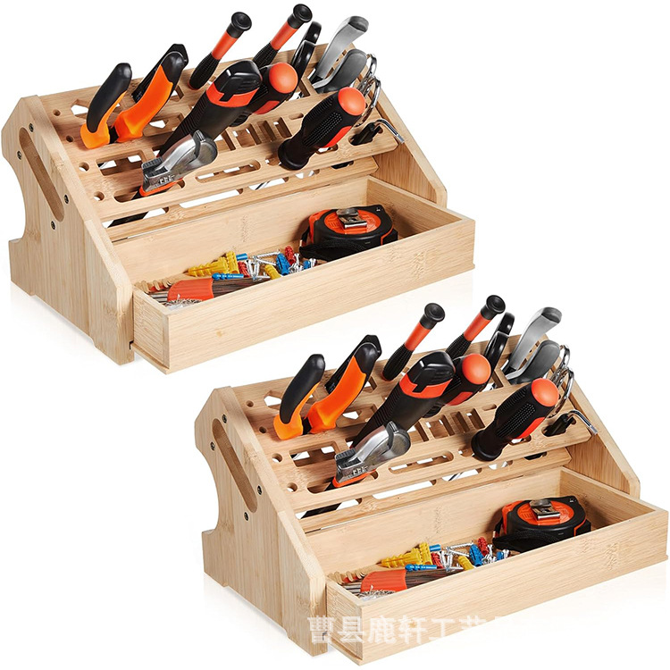 木制多功能螺丝刀收纳架维修工具整理架剪刀螺丝整理架工具架