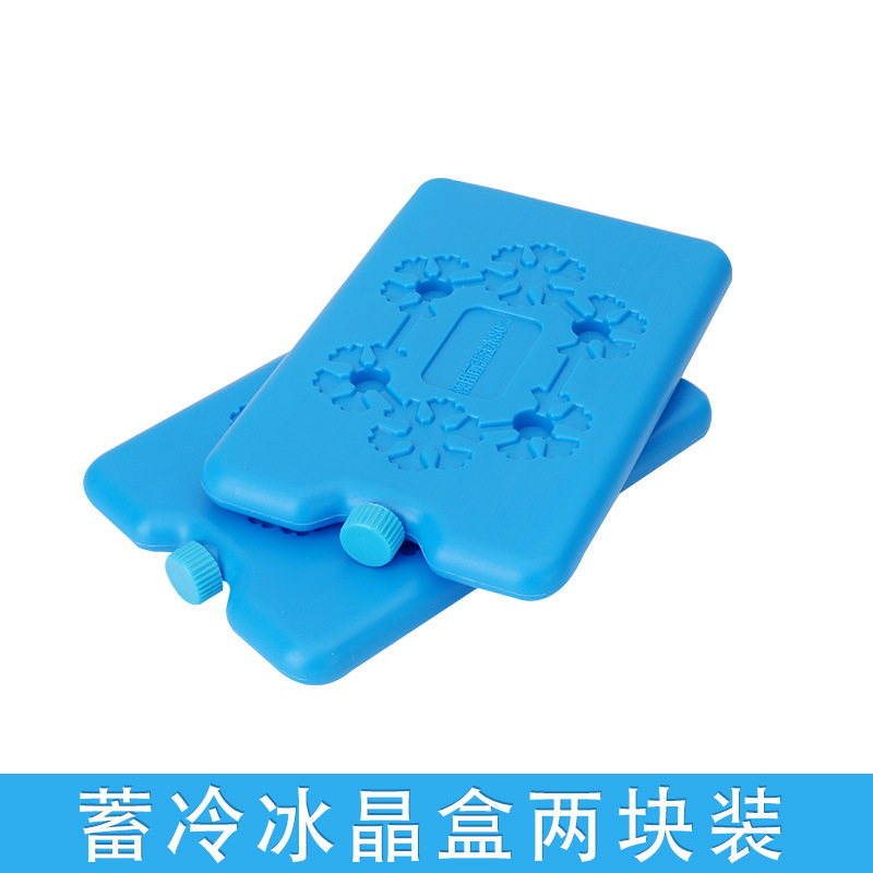 Bolsa de hielo reutilización comercial aire acondicionado ventilador cadena de frío refrigerado de nuevo leche refrigeración hielo cristal azul hielo ladrillo caja de inyección de agua tablero de hielo