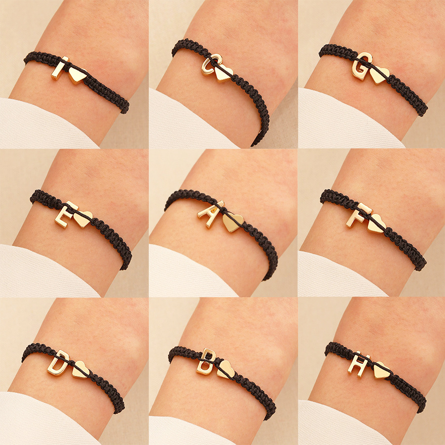 creative bracelet with letters