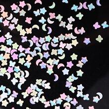 迷你摩卡弯月亮歪心蝴蝶美甲钻2023五角星摩卡美甲饰品DIY手机壳