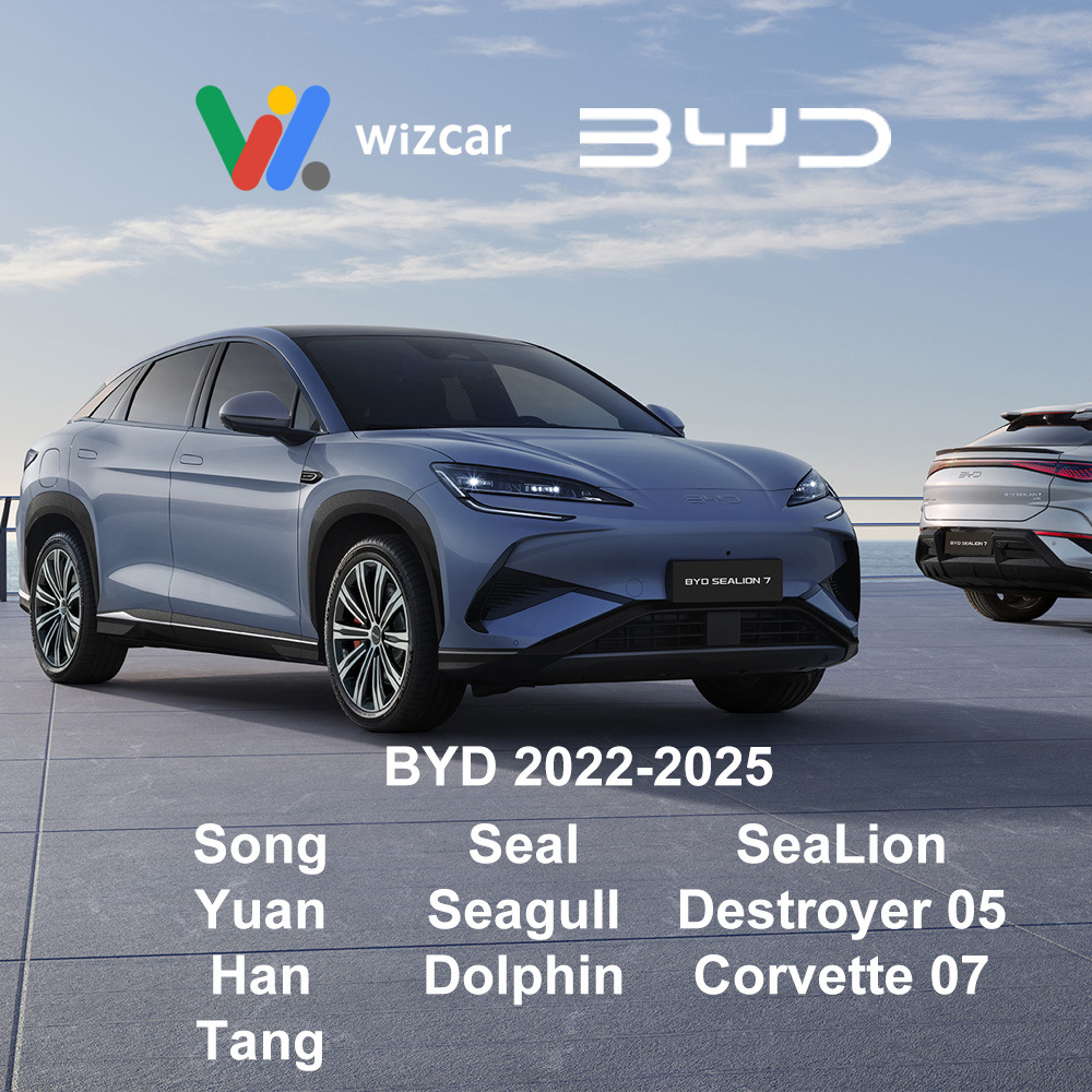 BYD SeaLion Seagull Dolphin WIZCAR E01 Google Map Spotify Music Multilingual Apple CarPlay Android Auto For CN Version BYD Auto
