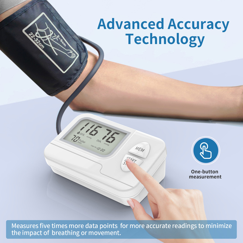 Cross-Border Upper Arm Blood Pressure Monitor Digital Sphygmomanometer English Version Bp390