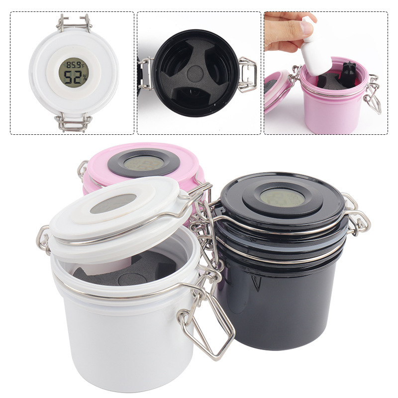 Grafting eyelash glue sealer activated carbon temperature and humidity glue tank with thermometer eyelash glue storage tank