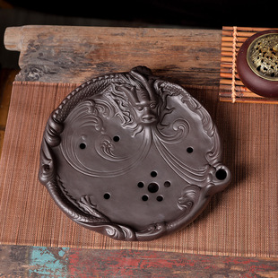 Purple Sand Dragon tray dry tea table kung fu tea set water storage tea tray home office simple draining tea table tea tray suit