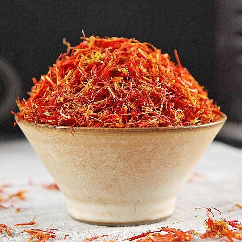 Safflower Powder Hong Hua Powder 500g Xinjiang Ground Herbal Powder for Tea and Culinary Use quality and texture