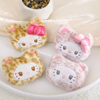 Sanrio kitty кот леопардовый плюшевый кулон милая девушка мультфильм нефритовая собака пара аксессуары подарок