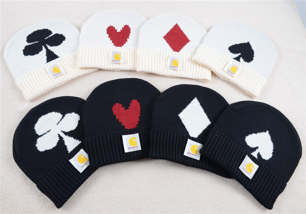 Unisex Fashion Card Heart Shape Wool Cap display picture 2