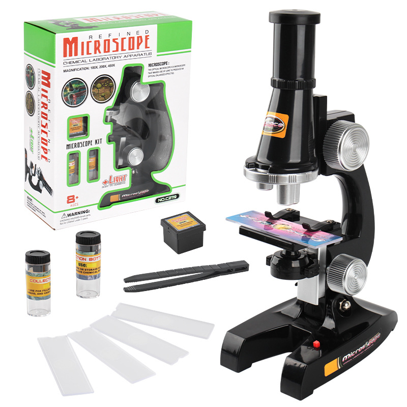 Educación transfronteriza simulación de educación temprana ciencia biológica HD estudiante microscopio interés infantil cultivo ciencia y educación Juguetes