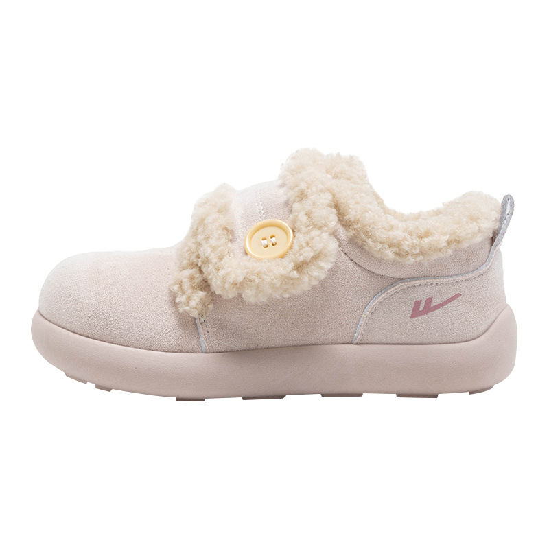 Retirada de color sólido simple nuevo calzado caliente invierno de tendencia versátil bolken zapatos de peluche lindo zapatos de pan mujer