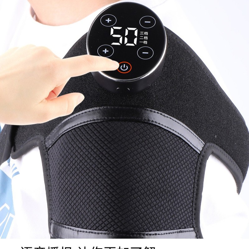 膝関節マッサージ器 音声機能付き膝マッサージ器 充電式 振動 家庭用 温熱 膝サポーター 理学療法器 インテリジェント温度制御|undefined