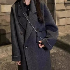 希迪【阿銅専属】N四粒韓国版コート高級手縫いゆったり150小柄ゆったりコート
