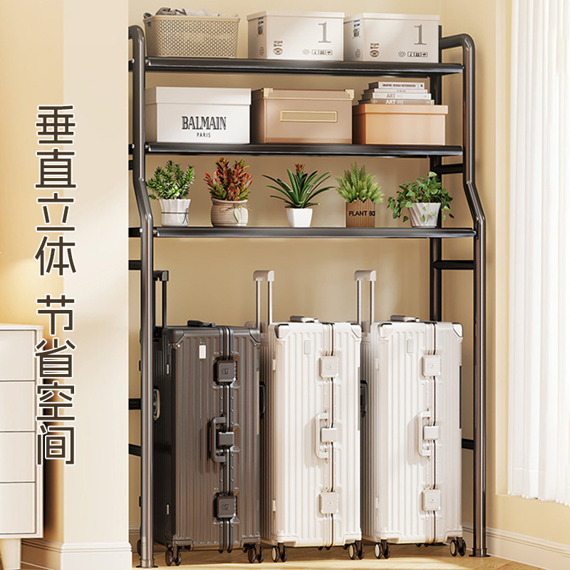 家庭用物置棚多層倉庫棚トランク収納棚ベランダ収納棚キッチン棚高脚鉄棚|undefined