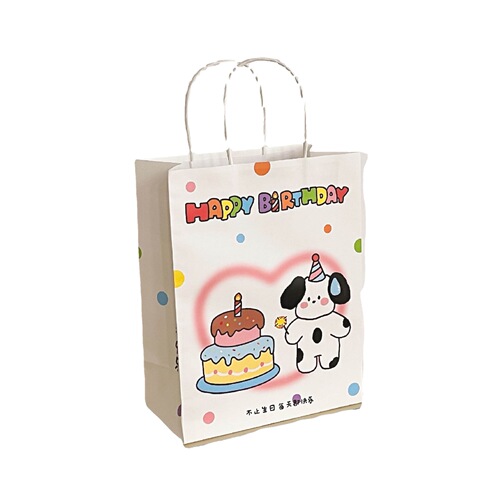 INS Gift Bag Cartoon Cute Girl Handbag for Giving Gifts Birthday Couple Student Gift Bag Shopping Paper Bag Trendy