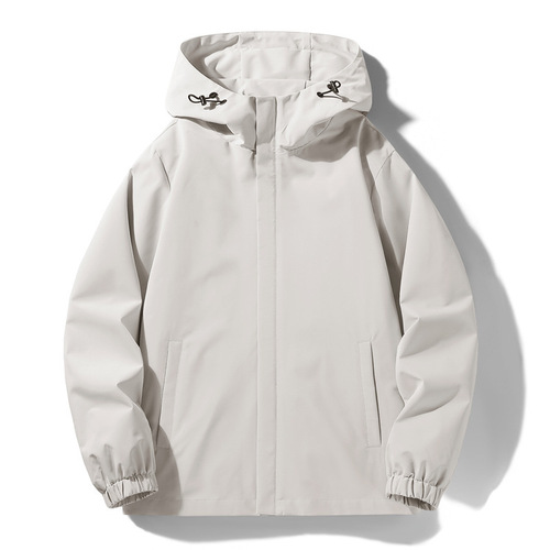 New Spring and Autumn Jacket Waterproof Windproof Down Jacket Public Version Group Buying Couple Hooded Outdoor Climbing Functional Coat 