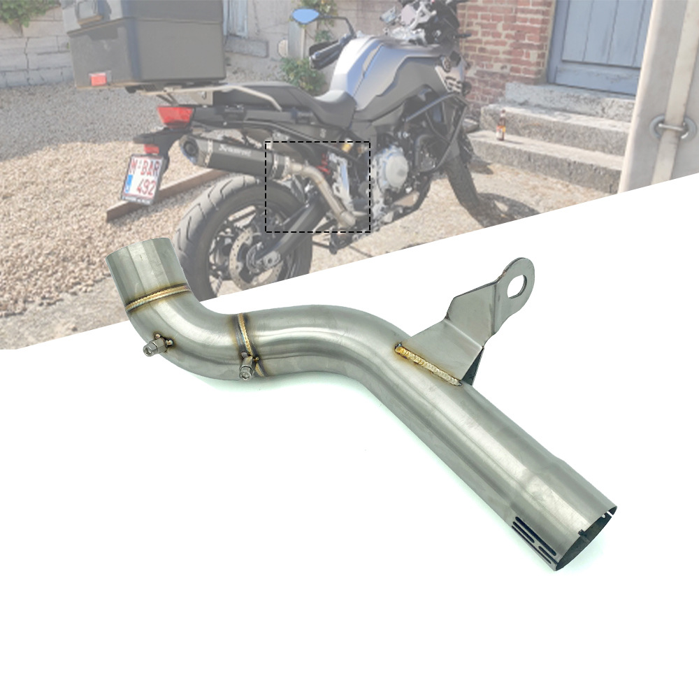 Suitable for BMW F750GS F850GS ADV 2018-2022 motorcycle modified middle stainless steel exhaust pipe