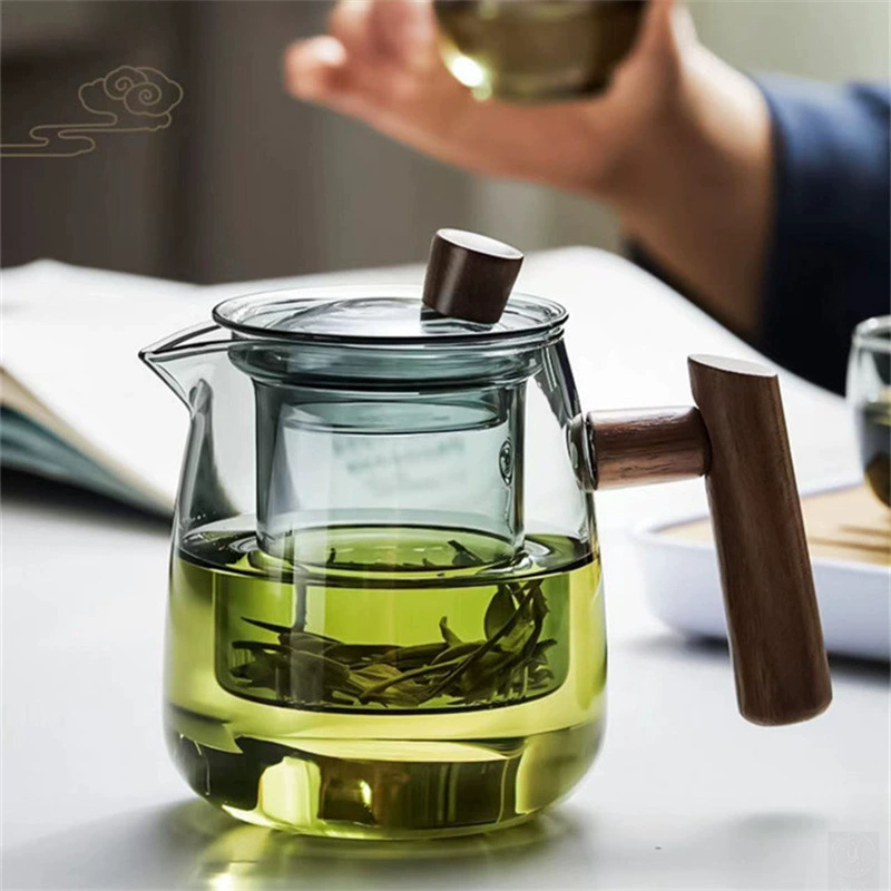 Glass teapot for home use for office, tea, set