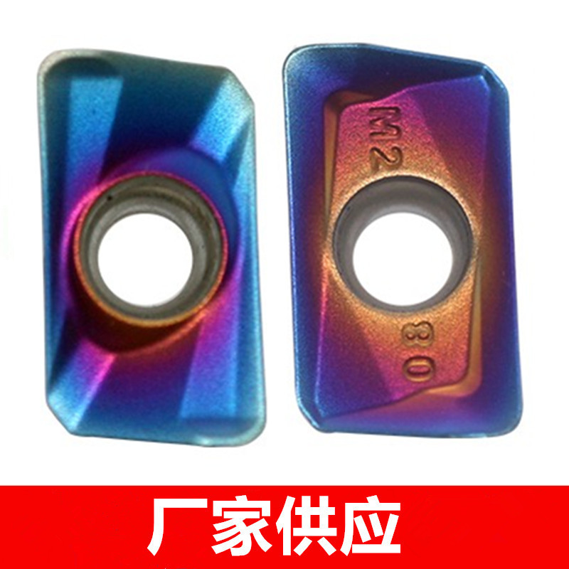 原装株洲蓝色R0.8数控铣刀片APMT1604PDER-M2 H2 铣淬火钢不锈钢