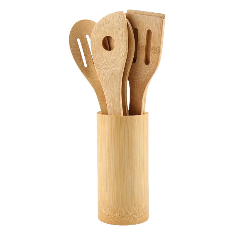Pala de bambú transfronteriza Amazon cocina utensilios de cocina traje utensilio de cocina espátula traje de pala de Bambú