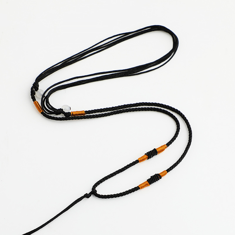 Handmade Spiral Knot Necklace Cord DIY Craft Weaving Jadeite Jade Pendant Necklace String