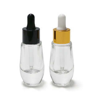 20ml thick bottom oval bottom glass bottle cosmetic essence lotion dropper bottle skin care suit small sample bottle