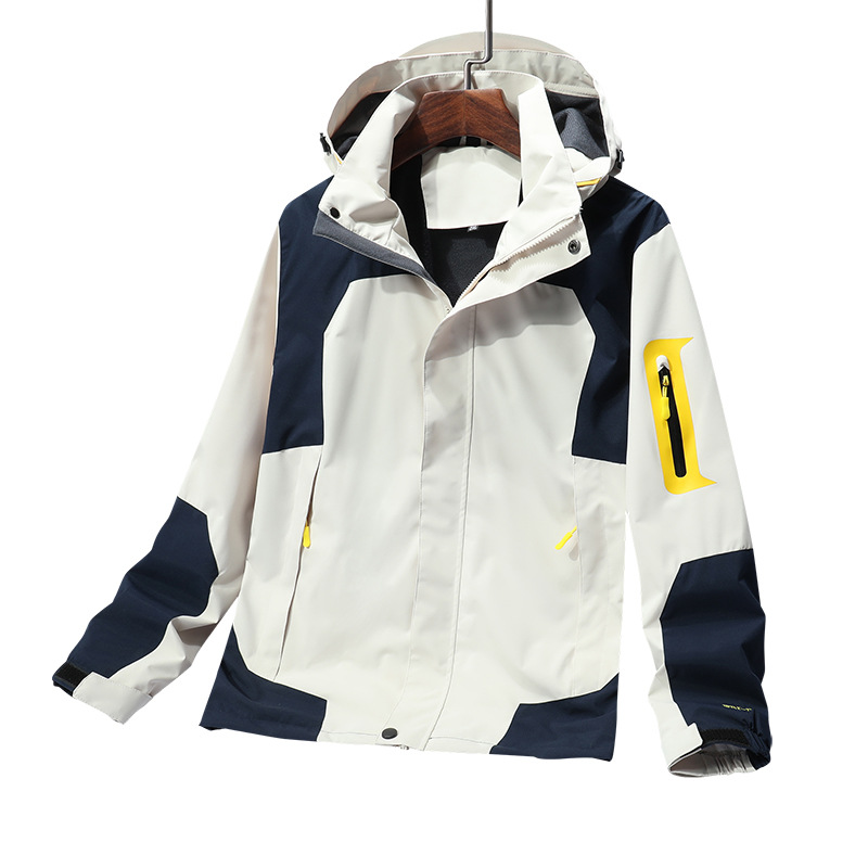 Chaqueta de los hombres de primavera y otoño delgada suelta de una sola capa chaqueta al aire libre chaqueta deportiva con capucha de las mujeres más el tamaño impermeable rompevientos