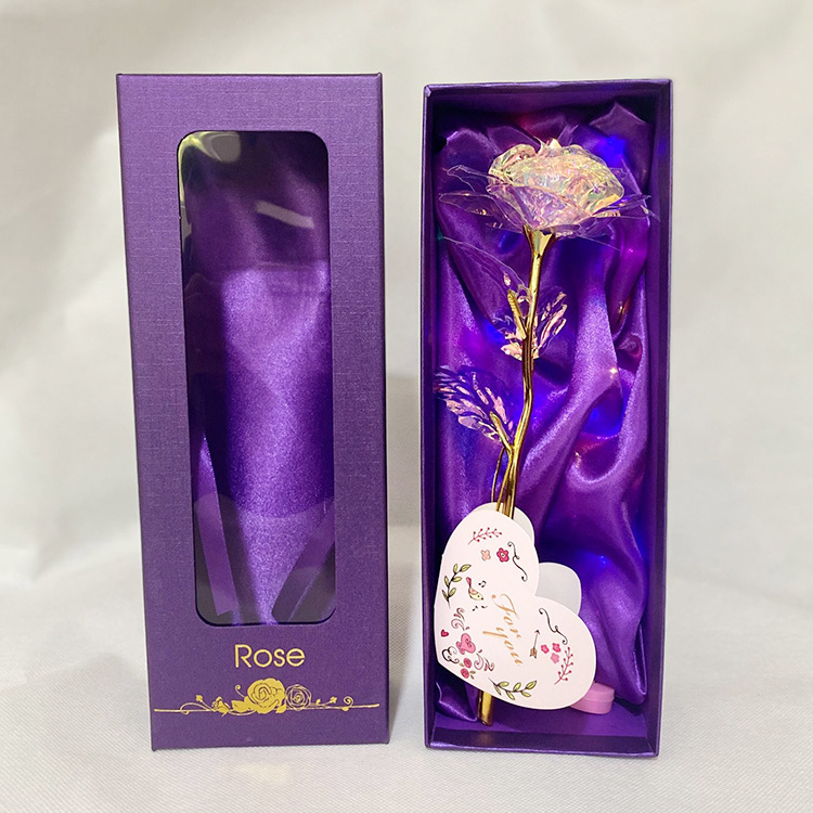 Open the switch, open the window, display the gift box, colored gold roses, goddess day, March 8th, 520, Amazon cross-border