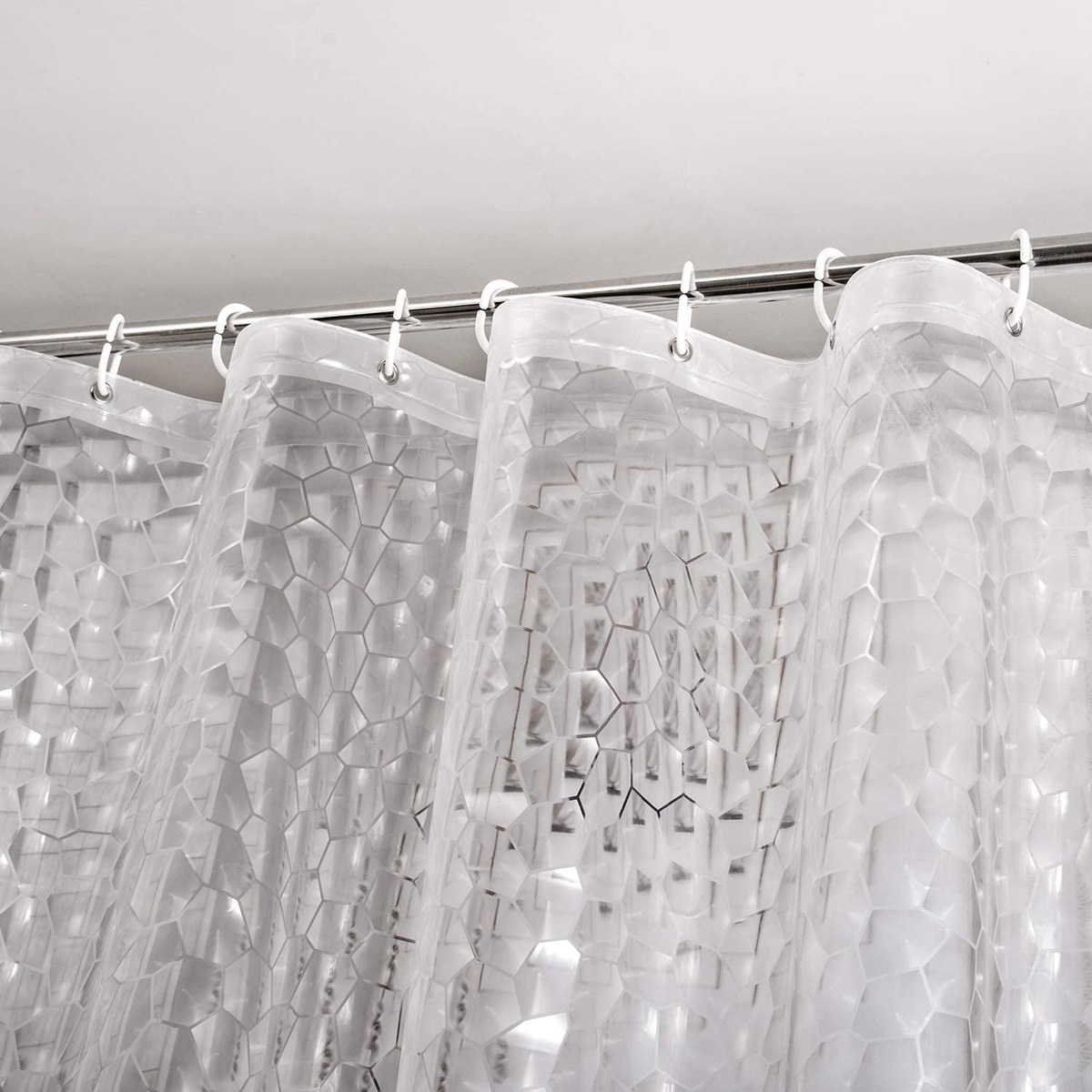 跨境货源EVA水立方浴帘防水防霉