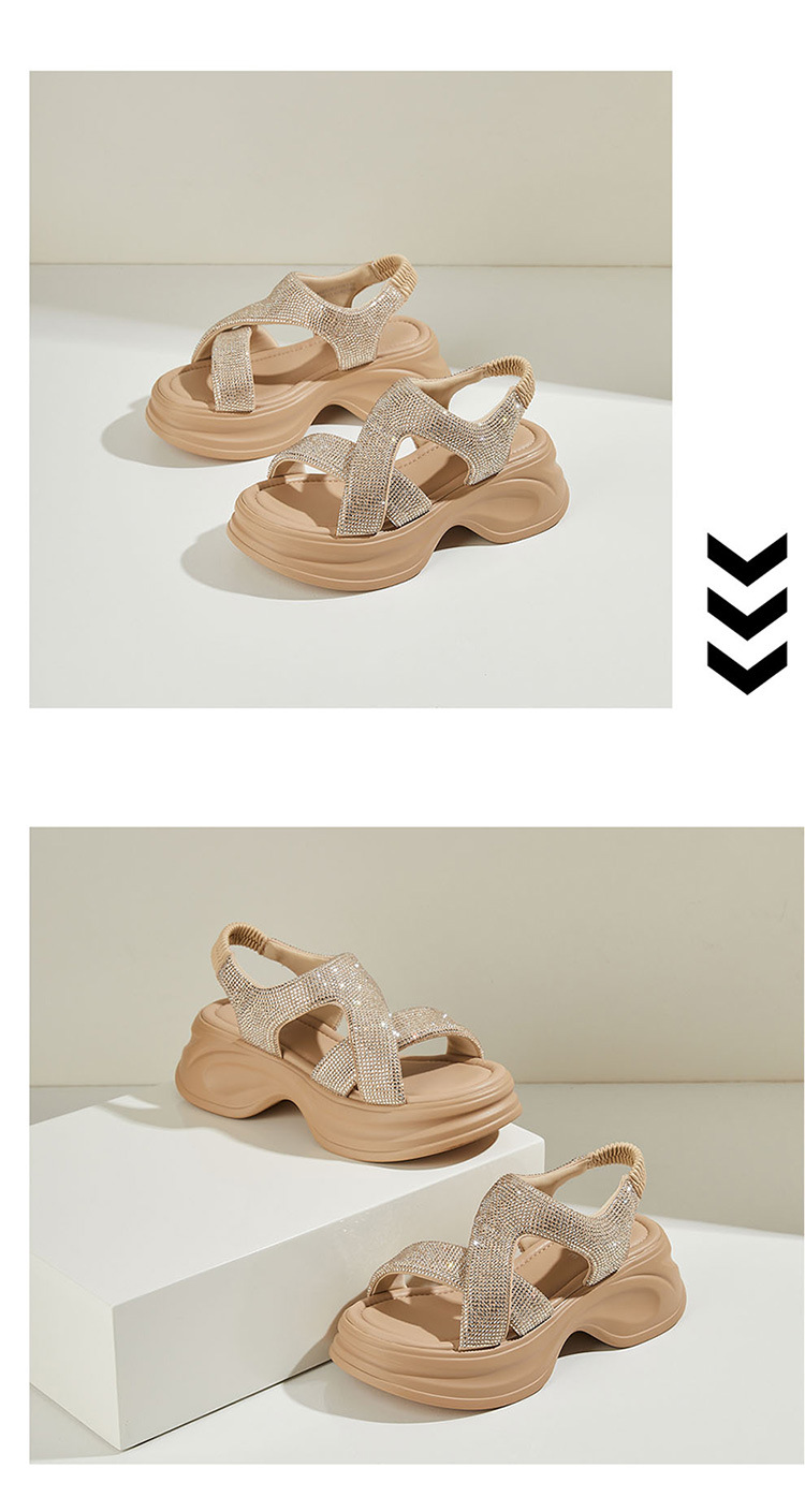 Sandal đế dày thời trang nữ đi biển mùa hè đế mềm êm chân — 4625303116 màu mơ, 4625303116 Màu đen chi tiết 7